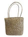 No Brand Tan Beige Straw Checkered Bag Tan Beige / L