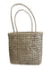 No Brand Tan Beige Straw Checkered Bag Tan Beige / L