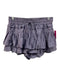 Shug! Size S Purple Silk Drawstring Tiered Mini Skort Skirt Purple / S