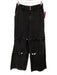Sea New York Size 0 Washed Black Cotton Braided detail Cut Out Wide Leg Jeans Washed Black / 0