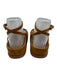 Loeffler Randall Shoe Size 7 Brown Suede leather Ankle Wrap Thong Strap Sandals Brown / 7