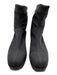 Pedro Garcia Shoe Size 36.5 Black Nylon Platform Wedge Stretch Booties Black / 36.5