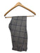Suitsupply Gray, Blue & White Wool Plaid Houndstooth 2 Button Men's Suit Gray, Blue & White / 48