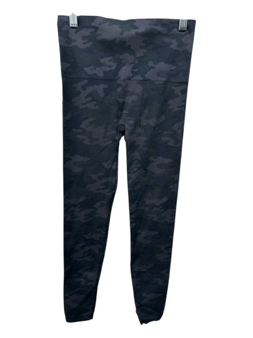 Spanx Size Small Black & Gray Elastic Waist Camo Full length Leggings Black & Gray / Small