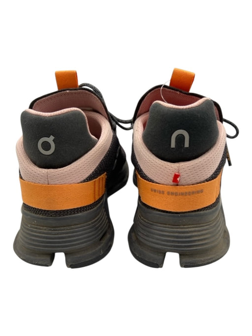 On Cloud Shoe Size 7 Gray, Orange, Pink Synthetic Lace Up Mid Top Sneakers Gray, Orange, Pink / 7