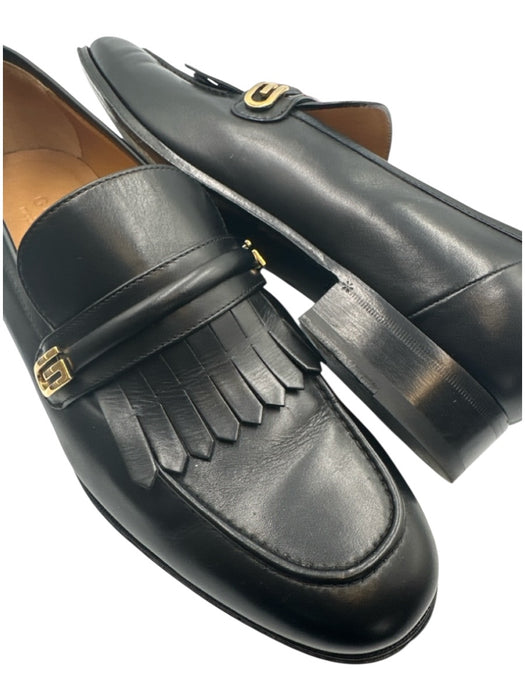 Gucci Shoe Size 9 Good Black Leather Solid Tassel Dress Men's Shoes Black / 9