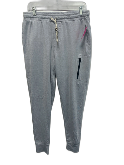 Vuori Size Est M Gray Synthetic Solid Athletic Jogger Men's Pants Gray / Est M