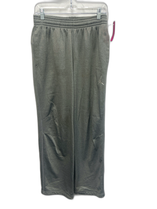 Jordan Size M Gray Synthetic Solid Athletic Men's Pants Gray / M