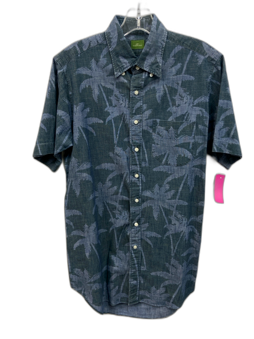 Sid Mashburn Size S Blue & Green Cotton Floral Button Up Men's Short Sleeve Blue & Green / S