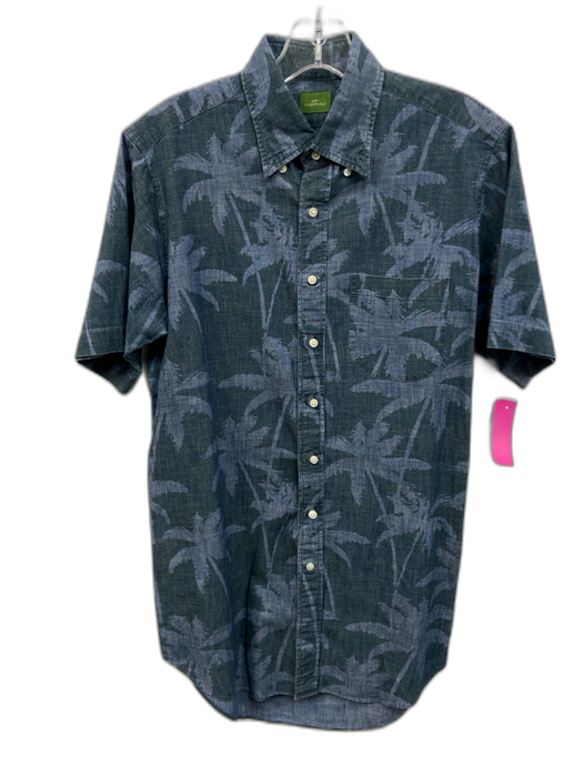 Sid Mashburn Size S Blue & Green Cotton Floral Button Up Men's Short Sleeve Blue & Green / S