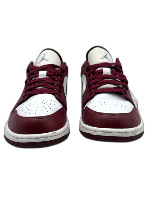 Jordan Shoe Size 11.5 Red & White Leather Two Tone Sneaker Men's Shoes Red & White / 11.5