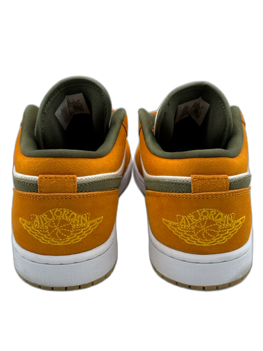 Jordan Shoe Size 11.5 Like New Orange & Green Print Canvas Two Tone Men's Shoes Orange & Green Print / 11.5