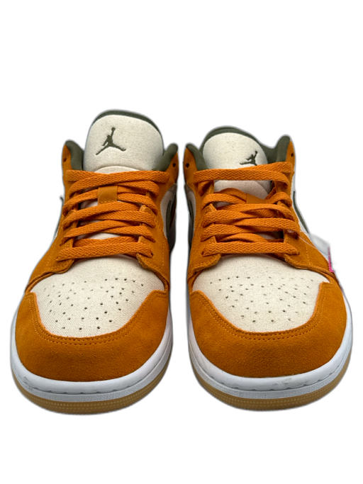 Jordan Shoe Size 11.5 Like New Orange & Green Print Canvas Two Tone Men's Shoes Orange & Green Print / 11.5