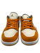 Jordan Shoe Size 11.5 Like New Orange & Green Print Canvas Two Tone Men's Shoes Orange & Green Print / 11.5