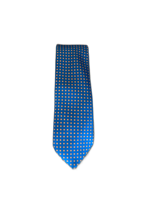 Sid Mashburn Blue & Orange Silk Dots Men's Ties Blue & Orange