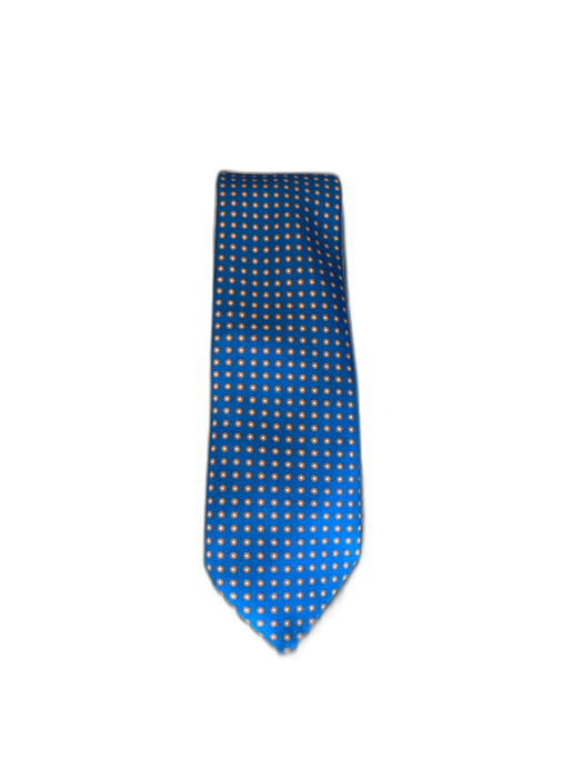 Sid Mashburn Blue & Orange Silk Dots Men's Ties Blue & Orange