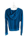 Juicy Couture Size M Blue Cotton Terry Cloth Long Sleeve Zip Front hood Jacket Blue / M