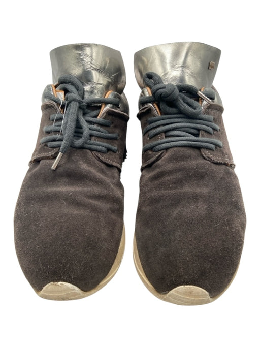Esse Ut Esse Shoe Size 10 dark brown, silver, beige Suede Fringe Sneakers dark brown, silver, beige / 10