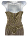 Nicole Miller Collection Size 6 Purple & Yellow Cotton Blend Lace Overlay Gown Purple & Yellow / 6