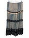 Ulla Johnson Size 6 Blue, Cream, Brown Cotton Blend Elastic Waist Tiered Skirt Blue, Cream, Brown / 6