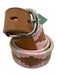 La Matera Pink, Beige, Brown Leather Embroidered Geometric Print Belts Pink, Beige, Brown / 32