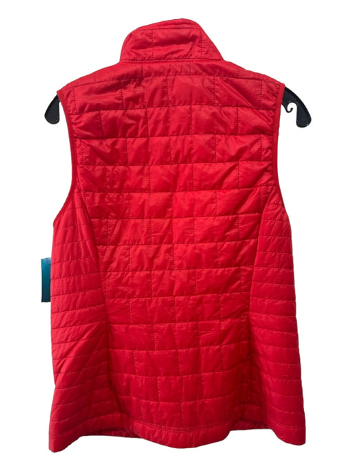 Patagonia Size M Red & Blue Polyester Blend Zip Front Quilted high neck Vest Red & Blue / M