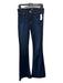 Hudson Size 27 Dark Wash Viscose Blend Mid Rise Flare Jeans Dark Wash / 27