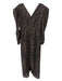 ASTR The Label Size S Black & Brown Polyester Animal Print Ruched Dress Black & Brown / S