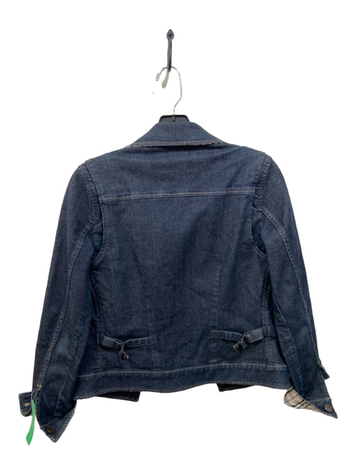 Burberry Size XS Medium Wash Cotton Long Sleeve Buttons Denim Collar Jacket Medium Wash / XS