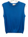 Julia Amory Size M Blue Cotton Blend Sleeveless Ribbed Hem Top Blue / M
