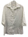 Ann Mashburn Size M White Cotton Long Sleeve Collar V Neck Long Top White / M