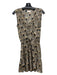 Perry Walker Size Est S Bronze & Black Silk Abstract Tassels Dress Bronze & Black / Est S