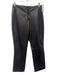 Penta Size 2 Black Leather High Rise Zip & Hook Straight Leg Pants Black / 2