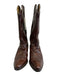 Dan Post Shoe Size 8M Brown Leather Pointed Toe Western Cowboy Knee High Boots Brown / 8M