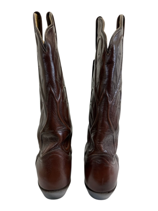 Dan Post Shoe Size 8M Brown Leather Pointed Toe Western Cowboy Knee High Boots Brown / 8M