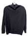 Lafayette 148 Size S Black Wool Ribbed Zip Shoulder Sweater Black / S