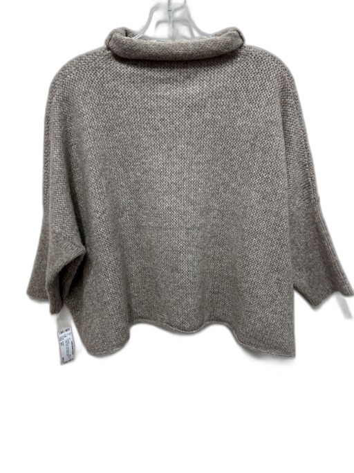 Kerisma Size M/L Taupe Brown Wool Blend Half Sleeve Turtle Neck Knit Sweater Taupe Brown / M/L