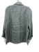 Lafayette 148 Size 10 Gray Linen Blend Button Down Long Sleeve Collared Top Gray / 10