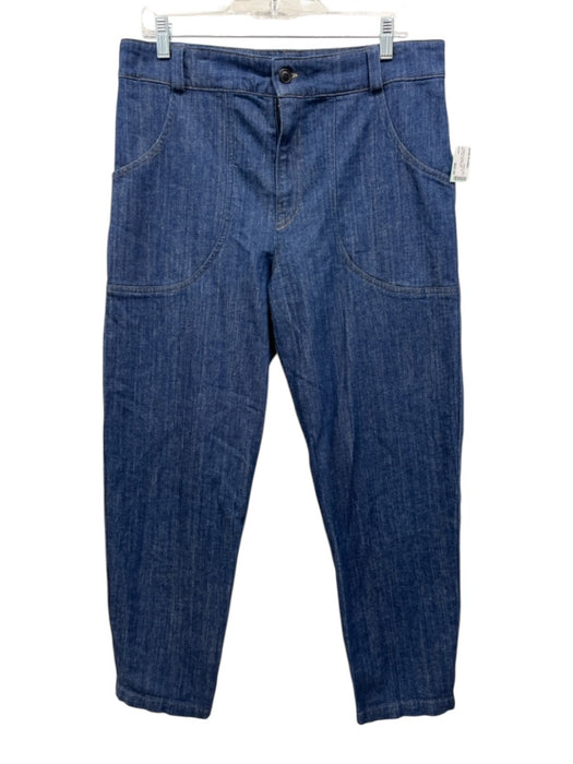 Prairie Underground Size M Medium Wash Cotton & Linen Zip Fly High Rise Jeans Medium Wash / M
