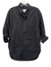 Citizens of Humanity Size Small Black Cotton Long Sleeve Patch Pocket Collar Top Black / Small