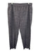 Theory Size 12 Navy Blue & White Linen Blend Elastic Waist Pockets Pants Navy Blue & White / 12