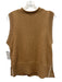 Cartolina Size M Beige & White Cotton & Cashmere Ribbed Knit Button Sides Top Beige & White / M