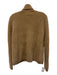 Quince Size S Beige Brown Cashmere Ribbed Knit Turtleneck Long Sleeve Sweater Beige Brown / S