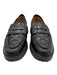 Flattered Shoe Size 37 Black Leather Upper Quilted Penny Lug Sole Loafers Black / 37