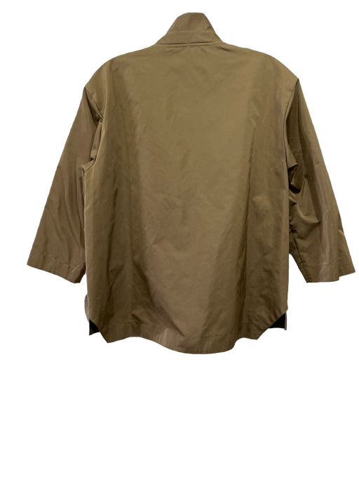 Lafayette 148 Size S Camel Beige Polyester Snap Down 3/4 Sleeve Jacket Camel Beige / S