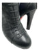 Christian Louboutin Shoe Size 36.5 Black Leather Calf High Almond Toe Booties Black / 36.5