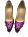 Christian Louboutin Shoe Size 41 Blue & Purple Leather Ombre Studded Pumps Blue & Purple / 41