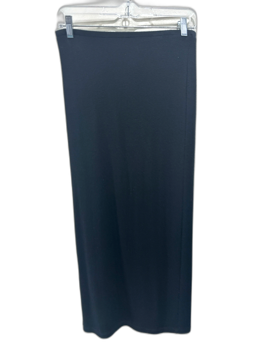 Beautiful People Size P Black Tencel Blend Elastic Waistband Side Slit Skirt Black / P