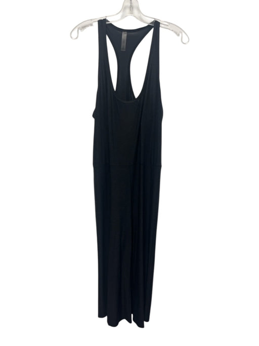 Beyond Yoga Size M Dark Gray Polyester Blend Heathered Racerback Jumpsuit Dark Gray / M