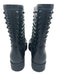 Valentino Shoe Size 40 Black Rubber Rockstud Round Toe Rainboot Boots Black / 40